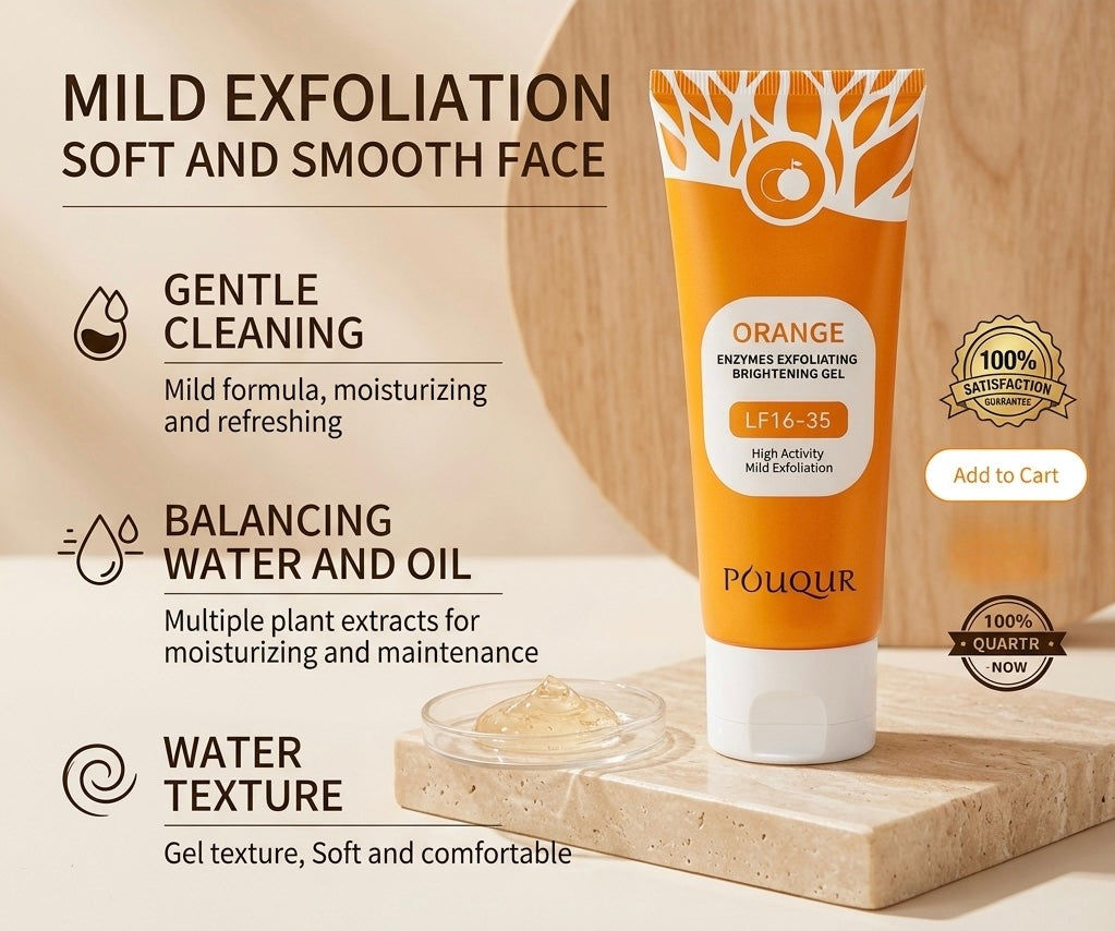 Moussio exfoliating gel anti-dullness skincare routine product"