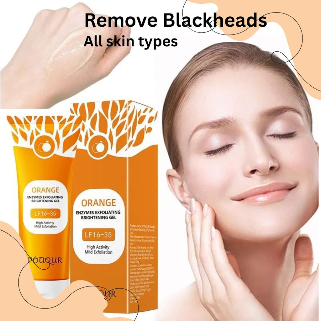 "Exfoliating peeling gel moisturizing formula for soft skin"